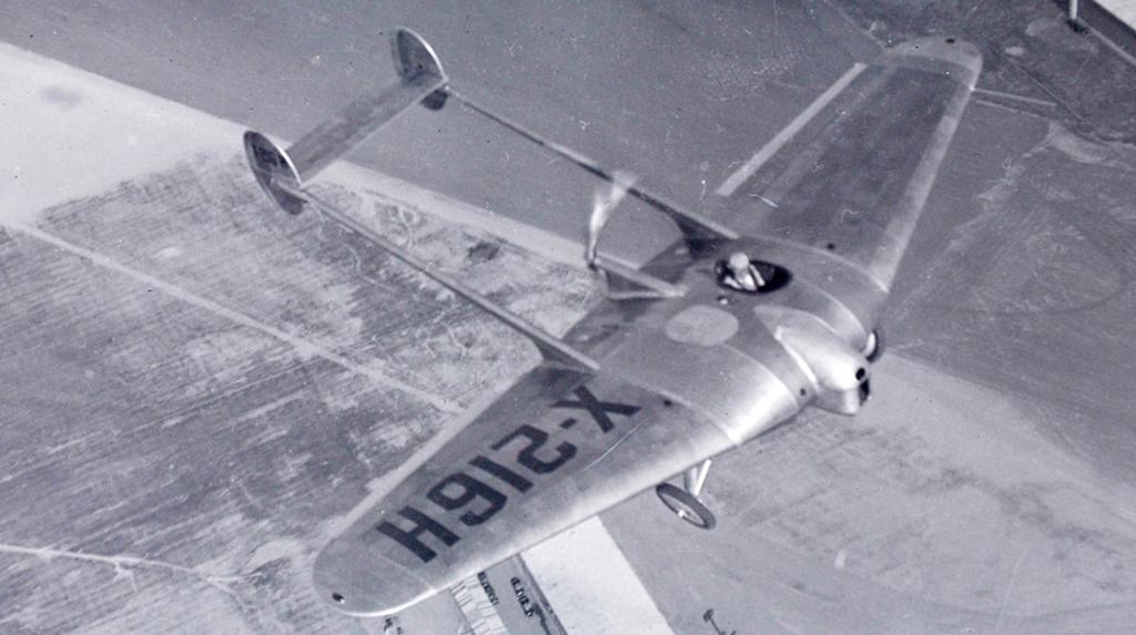 northropgrumman's tweet photo. Jack Northrop first imagined the flying wing over 90 years ago. Today, his innovation remains our inspiration. Take a look at his first prototype from 1929, the Avion Experimental #1. #NorthropGrumman #FlyingWingFriday https://t.co/Y3jV3cBlz4