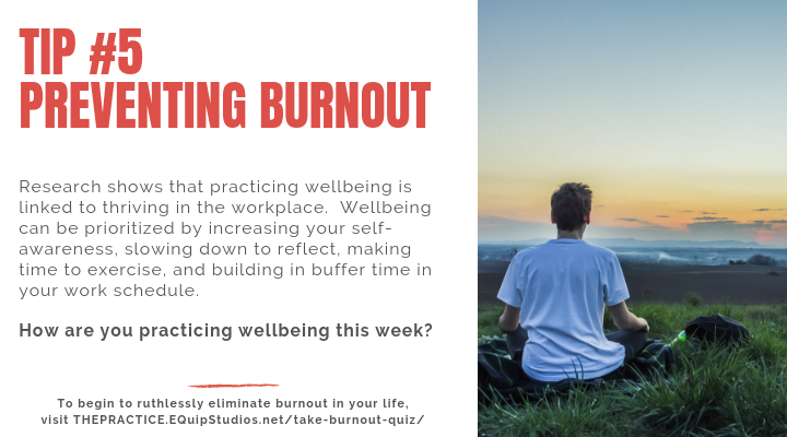 How can you practice wellbeing to prevent #burnout this week? Find out where you are on the Burnout continuum. Click this link to take the Burnout Quiz>> thepractice.equipstudios.net/take-burnout-q…
#EmotionalIntelligence #Wellbeing #unlockinginfinitepossibility
