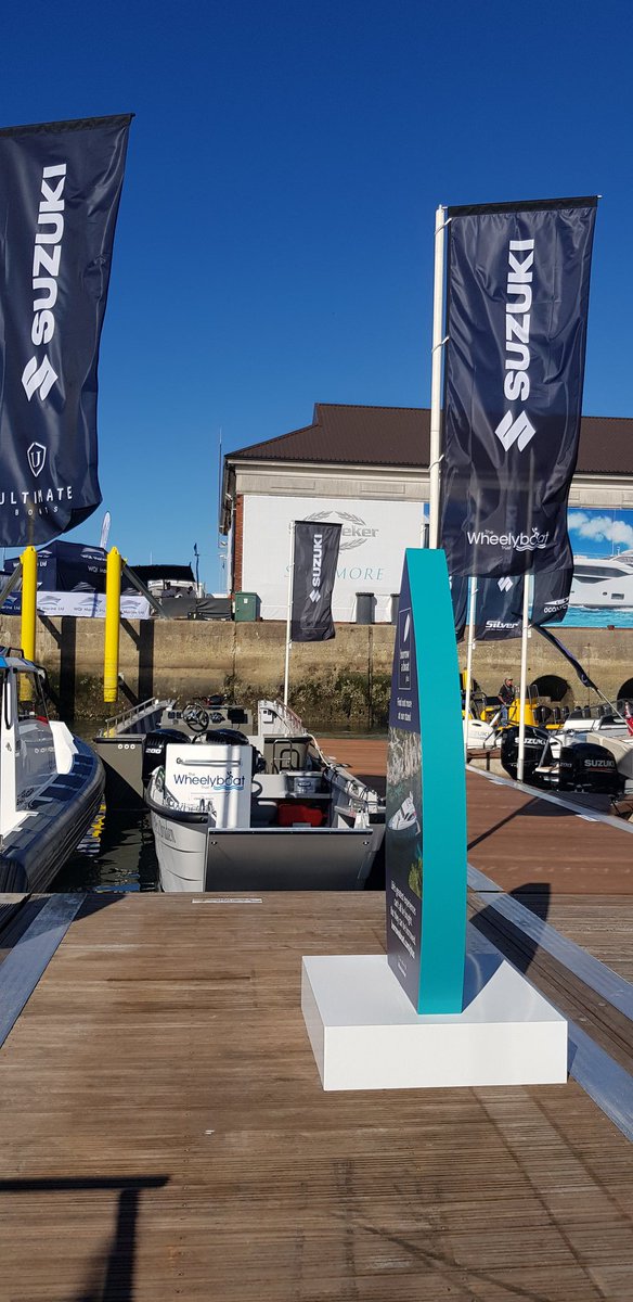 Day 1 of <a href="/SotonBoatShow/">Southampton International Boat Show</a>  with our Coulam Wheelyboat V17 on berth M074 with <a href="/jmcoulam/">jim coulam</a> and <a href="/SuzukiMarineUK/">Suzuki Marine UK</a>