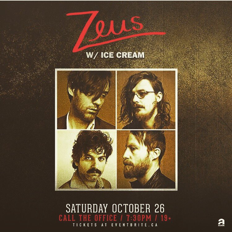 Zeus (@themusicofzeus) on Twitter photo Weβll be <a href="/CallTheOffice/">Call The Office</a> in London on OCT 26 with Ice Cream! Get tickets here! calltheoffice-eb.ticketfly.com/e/zeus-w-ice-cβ¦ Weβll be <a href="/CallTheOffice/">Call The Office</a> in London on OCT 26 with Ice Cream! Get tickets here! calltheoffice-eb.ticketfly.com/e/zeus-w-ice-cβ¦