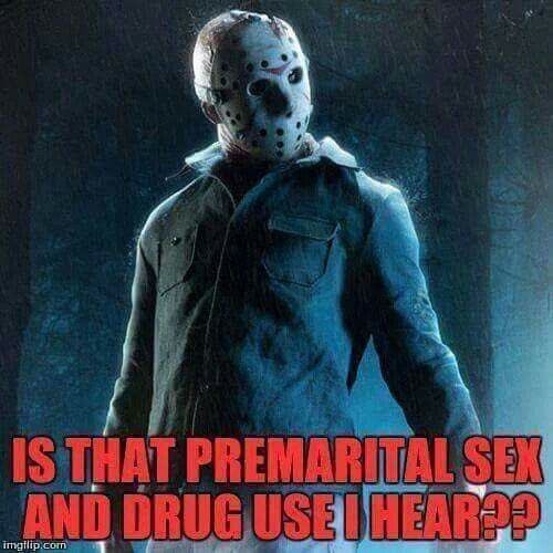 Ha. 
AND full moon tonight. 
Have fun kids. Don’t do anything I would do. 😏😈😎

#fridaythe13th #itsjasonsday #fullmoon #harvestmoon #yql