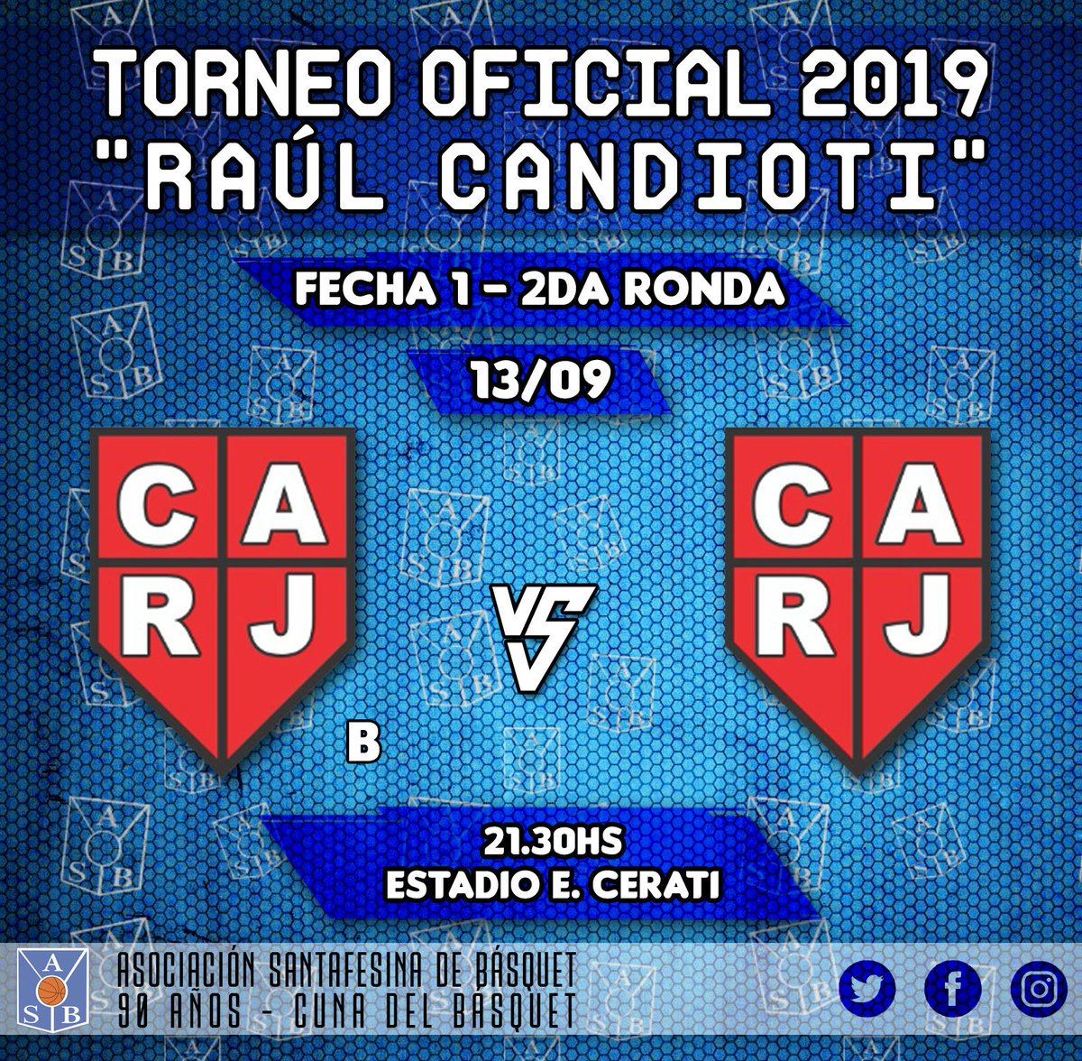 asbprensa's tweet photo. #Oficial2019 🏀
🏆 Fecha 1 (R2) - Zona A1
▶ @RIVADAVIA_JRS B vs @RIVADAVIA_JRS A
⏰ 21.30hs
📍 Estadio Ezequiel Cerati
👥 Árbitros: D. Molina y @emirossinii https://t.co/rPFYuyPvW6