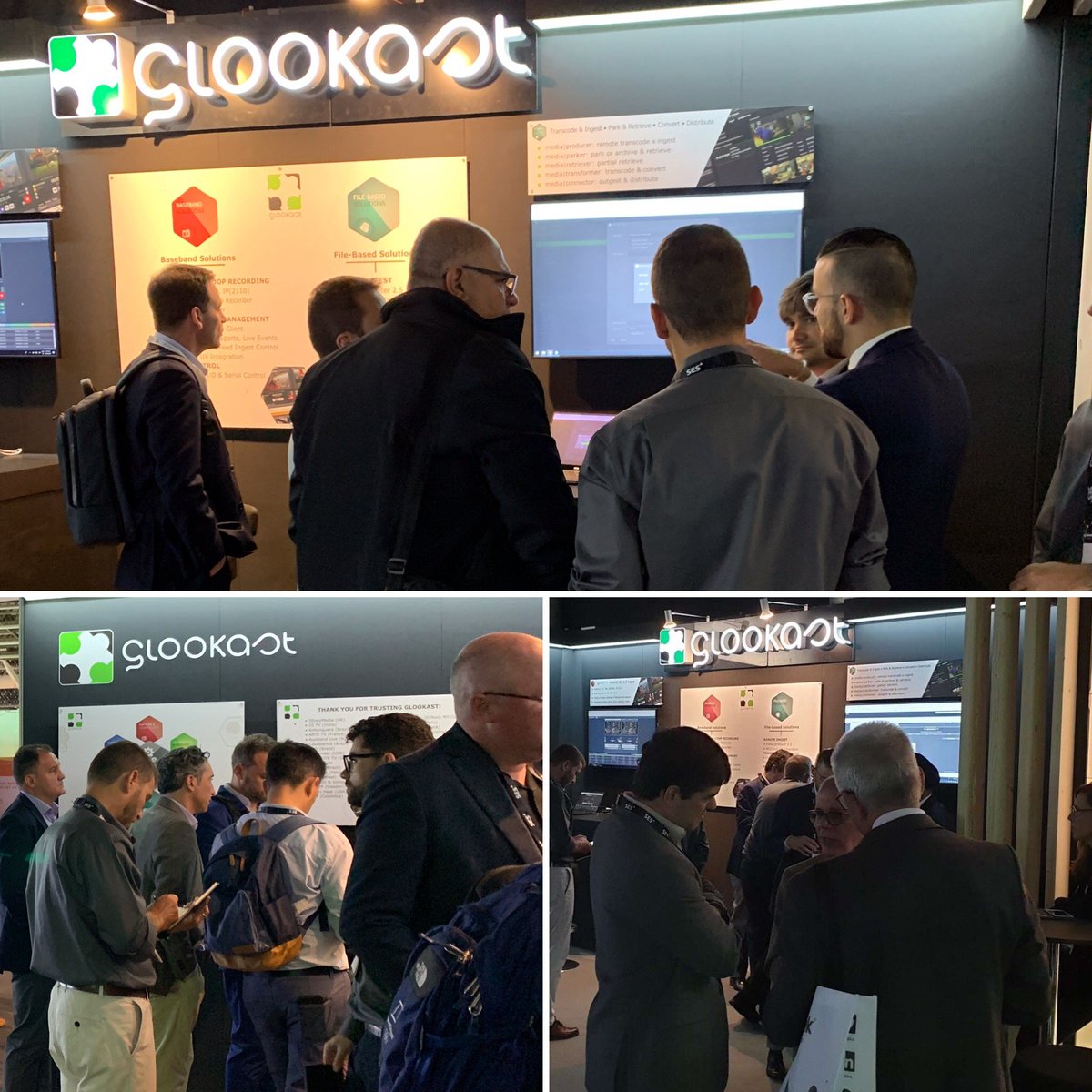 GLOOKAST's tweet photo. We're in the last hour of @IBCShow , make it count & head on over to booth 7.D61 to get your demo of the latest versions of #GlooboxCapturer, #mediaproducer & #mediaservices.
https://t.co/T9d3S0GL1z #ibcshow #broadcastworkflowsolutions #digitalmediaworkflows #broadcastsolutions https://t.co/3n032K7bwP