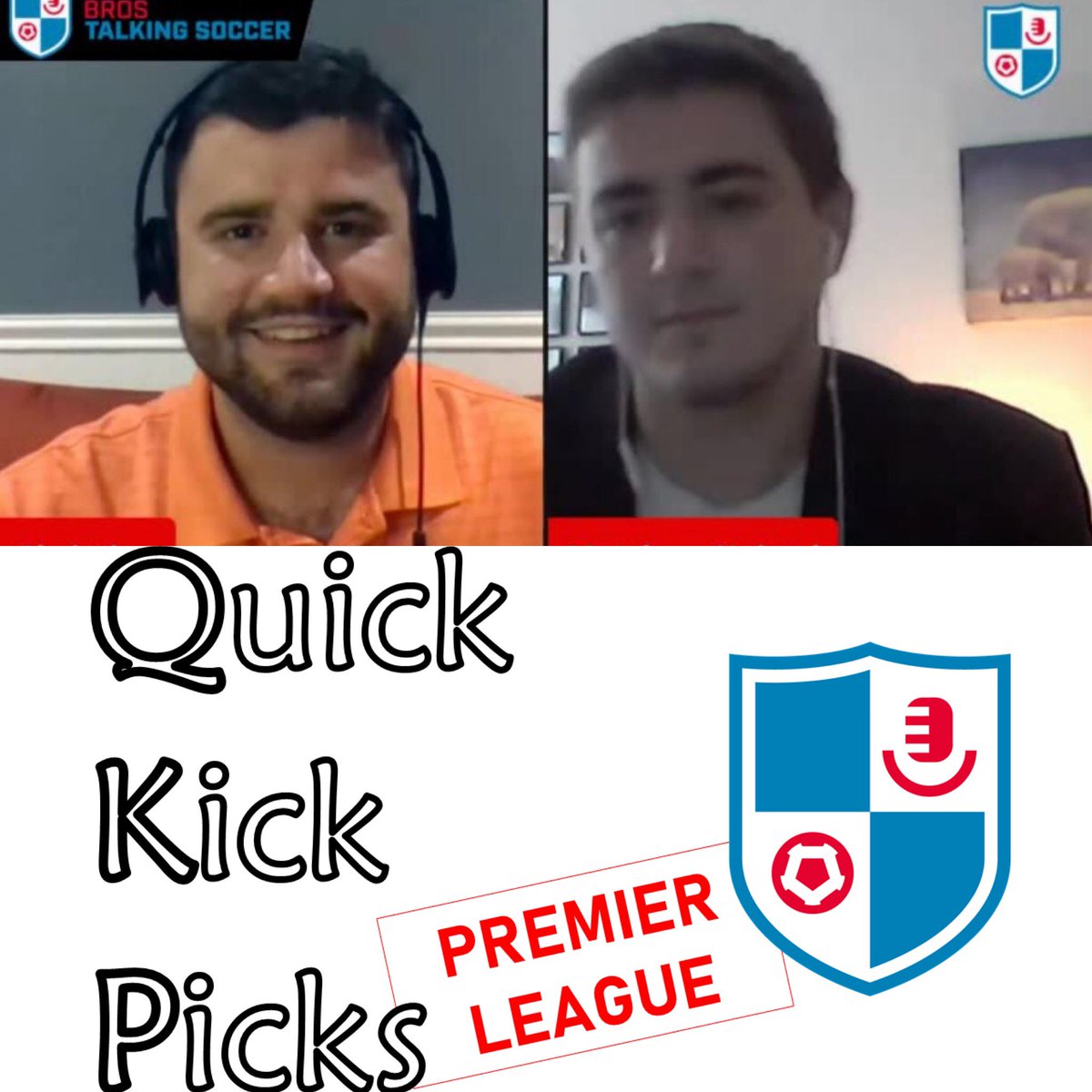 BTSoccerPod's tweet photo. The Prem is back from the international break this weekend and so are we with our latest #QuickKickPicks video. Watch here: https://t.co/ApzpLyGzMx

Remember to reply w/ your predictions &amp; you could win a guest appearance on our pod. #PL https://t.co/qvfhwap9TL