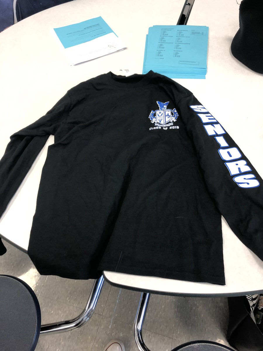 ehs_classof20's tweet image. This is a sample of the senior apparel, obviously ours will say 20 on it