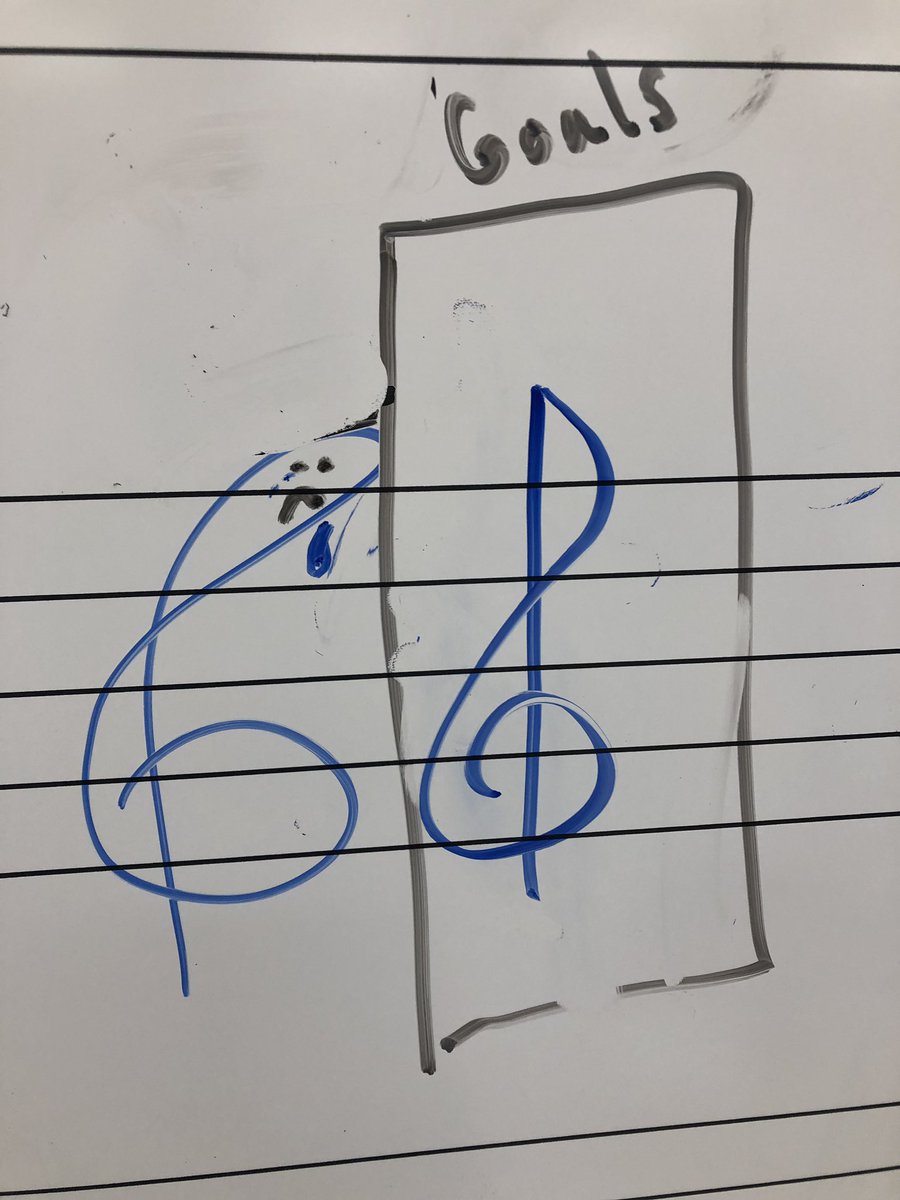 Today, we were drawing treble clefs and were reminded that #posturematters.