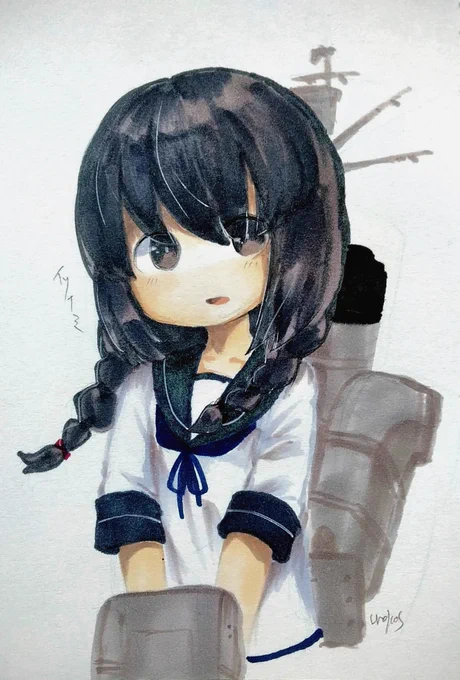 #艦これ版深夜の真剣お絵描き60分一本勝負
#艦これ版真剣お絵描き60分一本勝負_20190913 ?
自分史上最高にふんわりした磯波ちゃん 