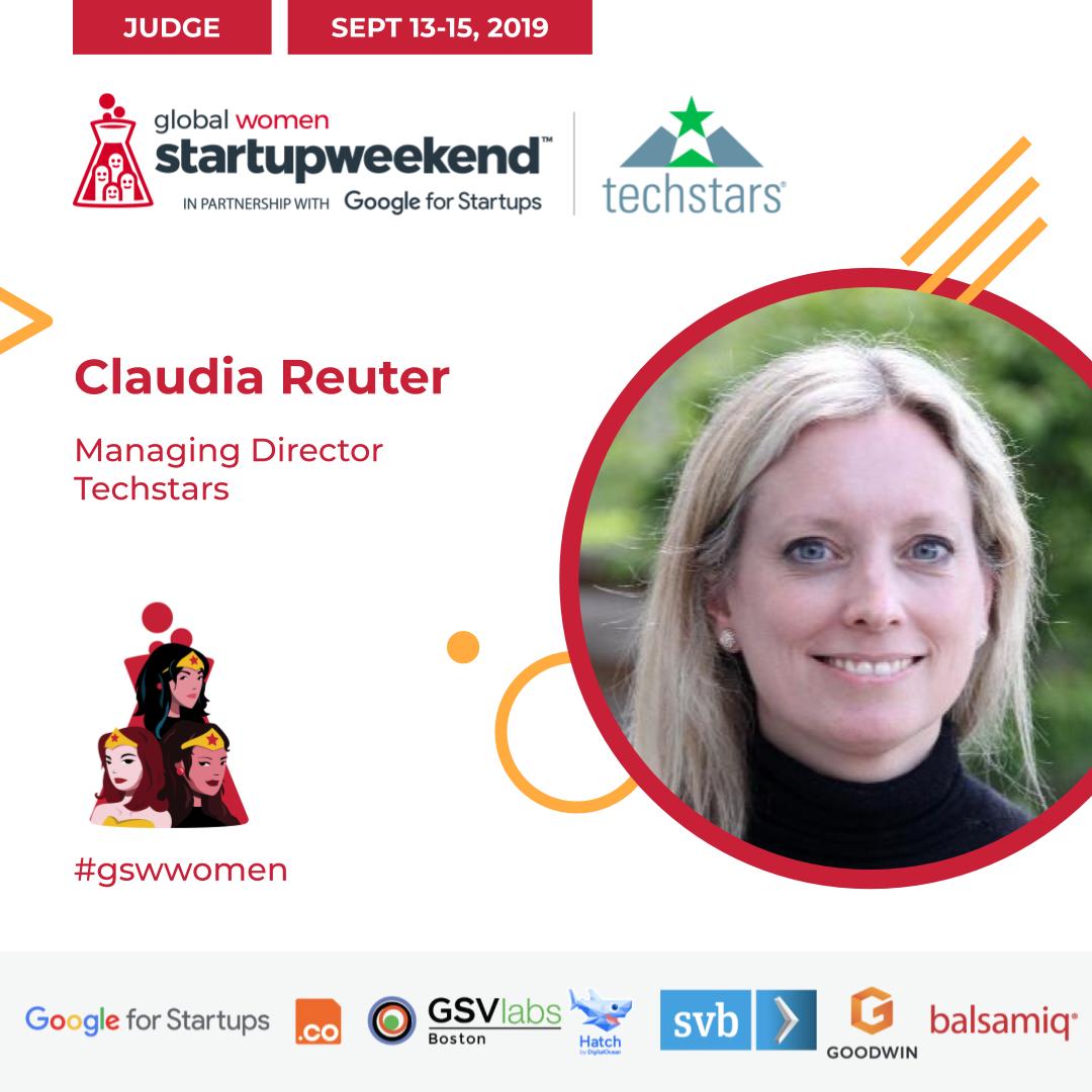 SWBoston's tweet image. Claudia joins our judging panel at #SWWomenBoston this weekend! 

As an experienced entrepreneur and executive, she has been recognized by the Boston Business Journal as a 2016 Women to Watch in Science and Technology. She is also a Managing Director with @Techstars. #gswwomen
