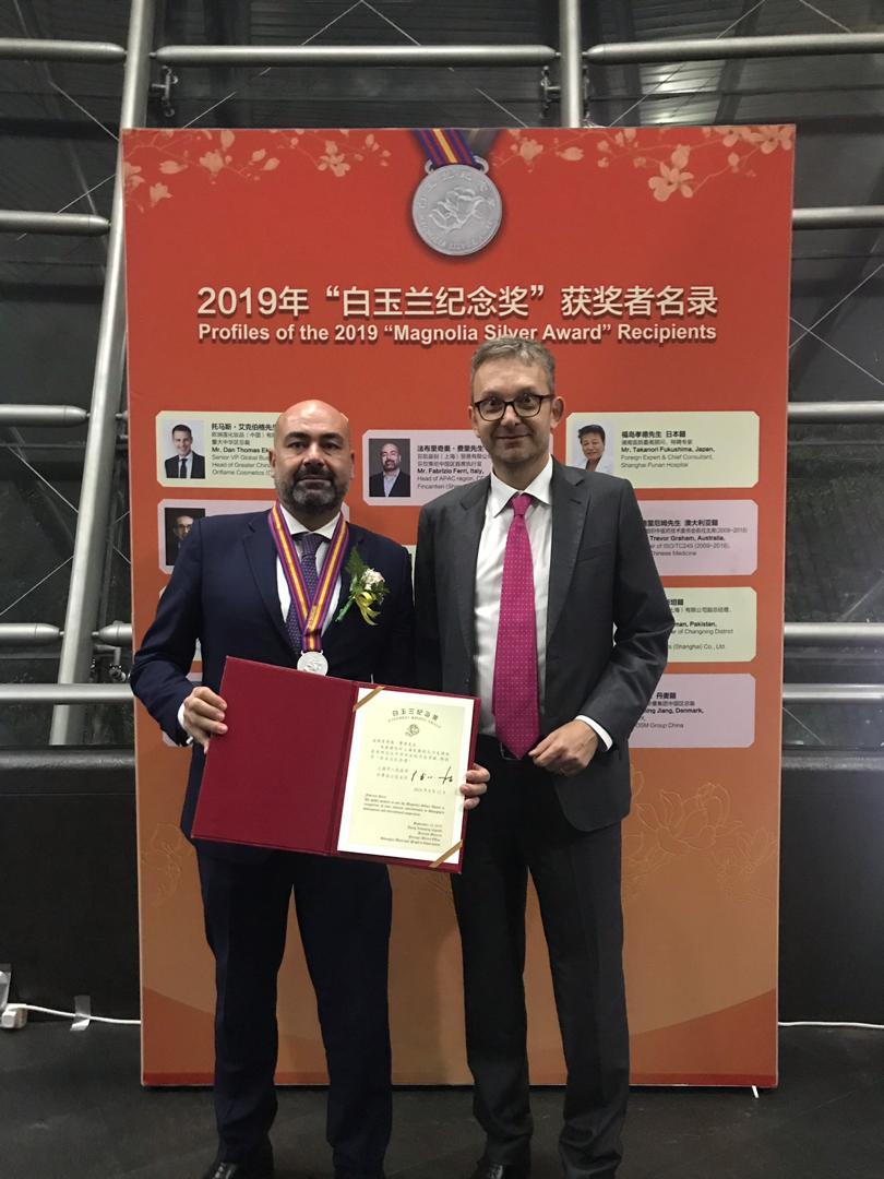 Our EP, <a href="/fabferri/">Fabrizio Ferri</a>, Head of APAC Region at Fincantieri S.p.A. &amp; CEO at Fincantieri China, has received the Magnolia Award by the Shanghai Municipality, for his work done with Fincantieri in China. The Magnolia Award is the highest honors for workers from overseas. Congratulations!