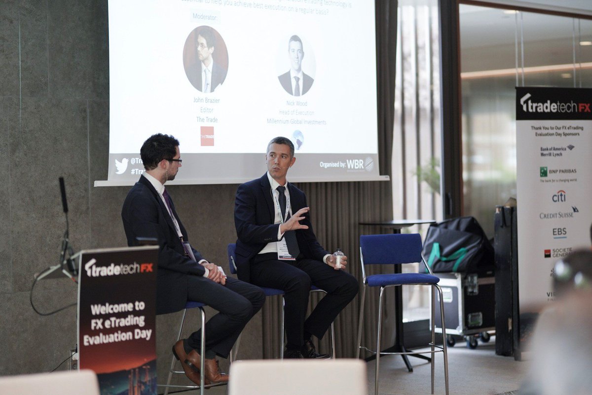 Our Head of Execution, Nick Wood, speaking about best execution at the TradeTechFX conference on Wednesday - well done Nick! #TradeTechFX 

Photo credit to: Laura Mazzello &amp; Richard Hadley Photography