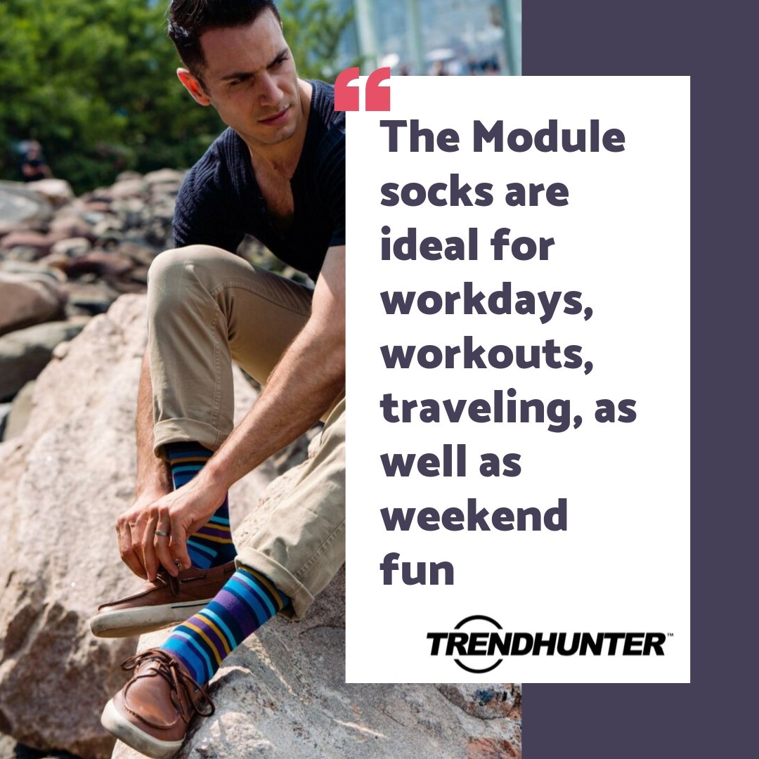 ModuleSocks's tweet image. The Module Dress sock is now featured on @trendhunter ✊
"The Module socks are ideal for workdays, workouts, traveling, as well as weekend fun"
trendhunter.com/trends/modern-…