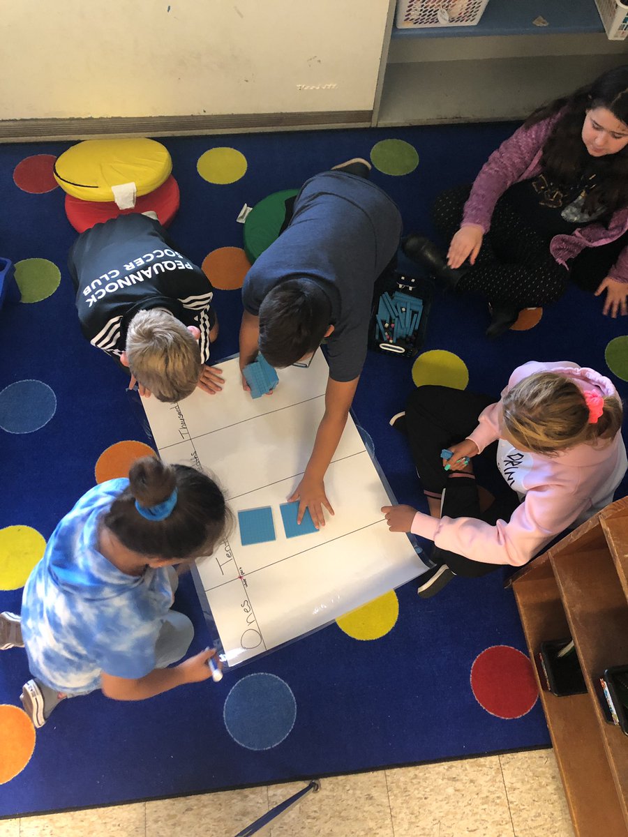 Understanding Place Value. Hands on. #sjgtweets