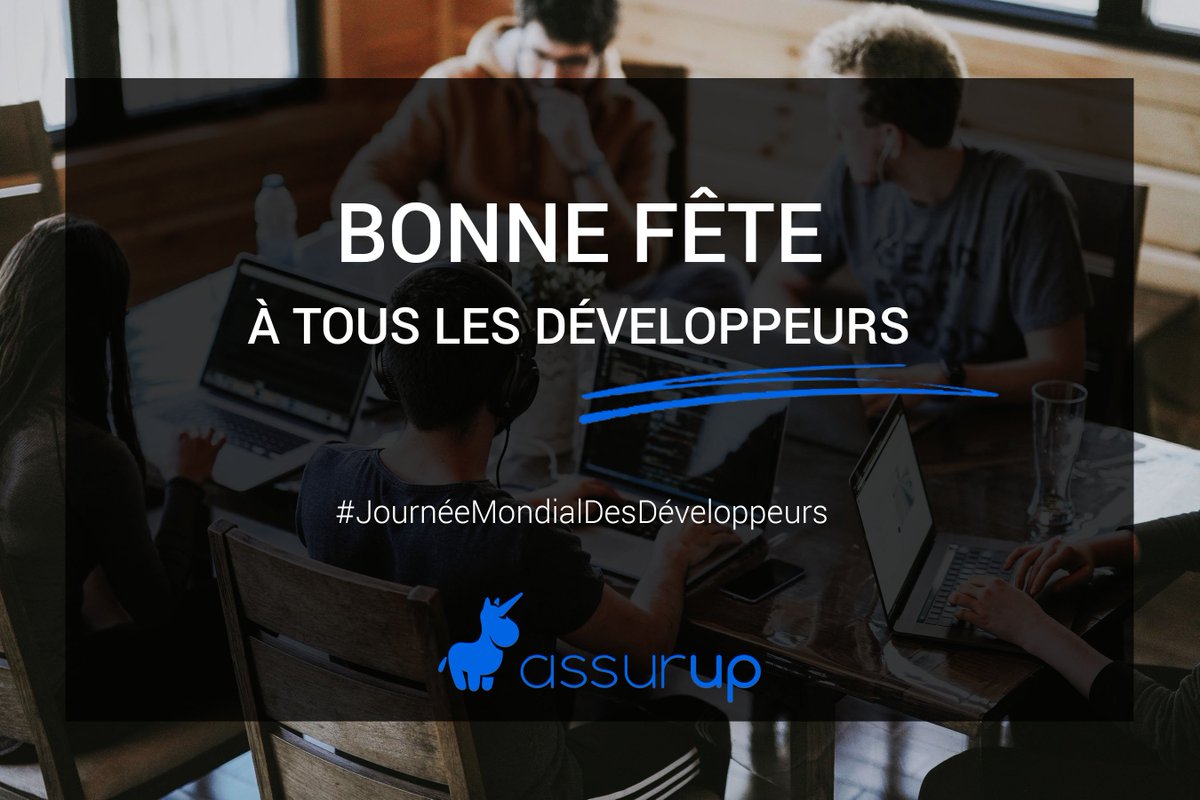 assurup's tweet photo. C’est la journée mondiale des développeurs ! Alors bonne fête ! 🥳
Et bonne nouvelle !! Pour l'occasion -10% de réduction sur l’assurance #informatique jusqu’à ce soir avec le code JESUISDEV ! 😍
👉https://t.co/Jh8ro3gaAS
#JeSuisDev #JournéeMondialeDesDéveloppeurs #assurtech https://t.co/ep0ACJlp9I