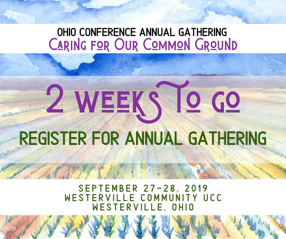 HeartlandUCC's tweet photo. In two weeks we'll be at Westerville Community UCC in Westerville, OH, doing the most important work we do all year: coming together as a Conference. You should be there. It's easy, just register online here: https://t.co/o7eV5FXbZQ. 

Join nearly 200 people, old friends and new. https://t.co/qNQtOYl3Fa