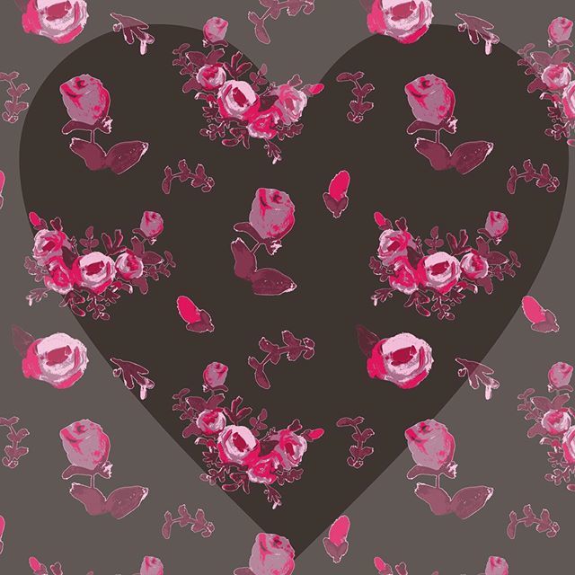 __AM_'s tweet image. Friday heart. I love a dark background. 
#patternoftheday #surfacedesign #heartart ift.tt/2I8fQFH