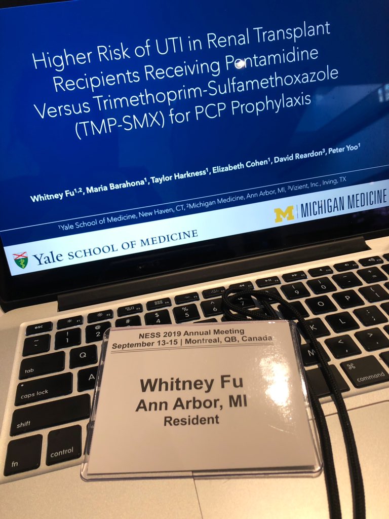 Whitney Fu (@whitneyfu1) on Twitter photo Can’t believe this name tag finally says “resident” on it. Excited to be presenting at the 2019 New England Surgical Society Meeting
#surgeryresearch #medtwitter <a href="/YaleSurgery/">Yale Surgery</a> <a href="/UMichSurgery/">Michigan Surgery</a> <a href="/psyoo/">Peter Yoo</a> Can’t believe this name tag finally says “resident” on it. Excited to be presenting at the 2019 New England Surgical Society Meeting
#surgeryresearch #medtwitter <a href="/YaleSurgery/">Yale Surgery</a> <a href="/UMichSurgery/">Michigan Surgery</a> <a href="/psyoo/">Peter Yoo</a>