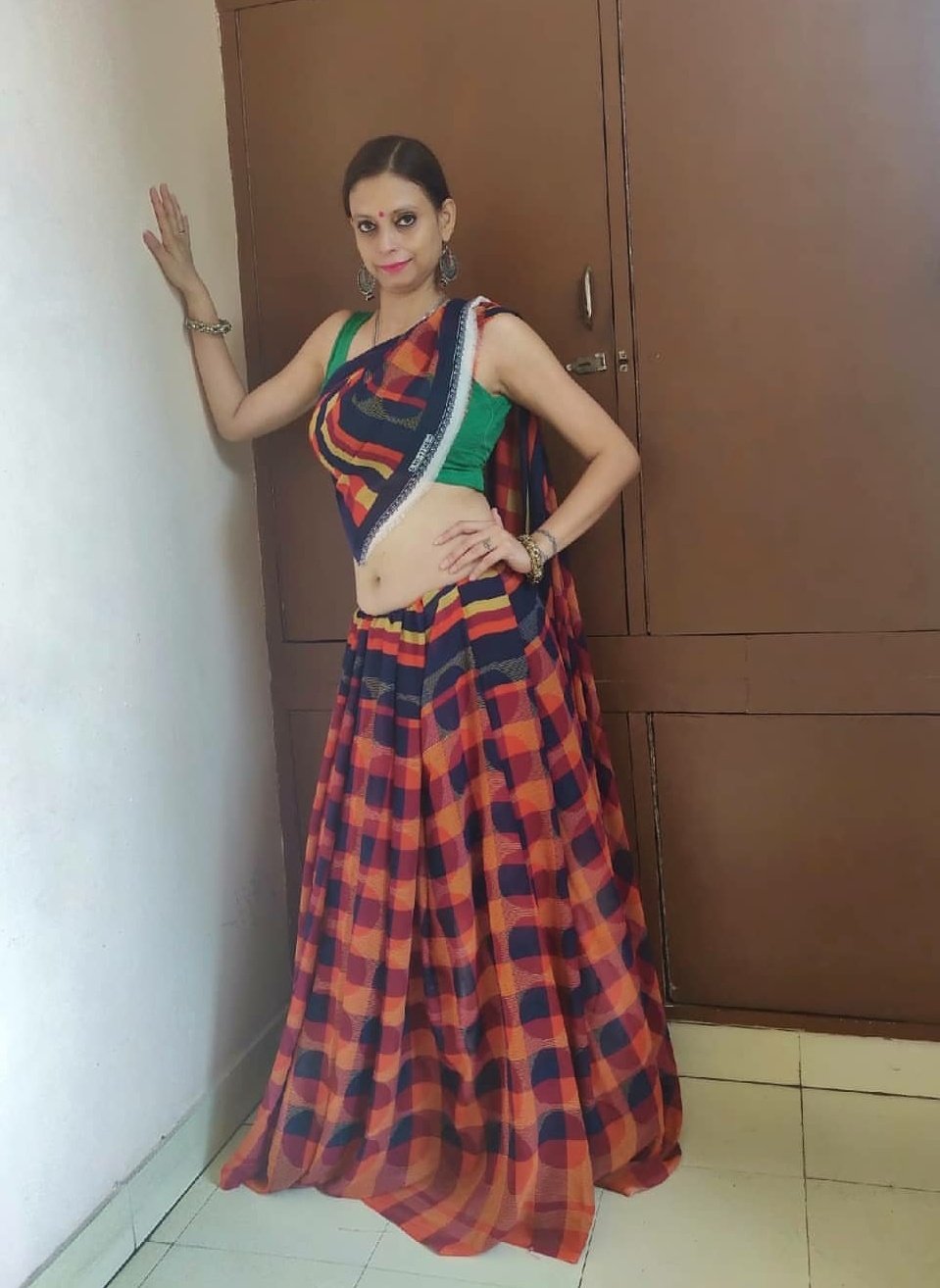 Marwadi style cheap saree draping