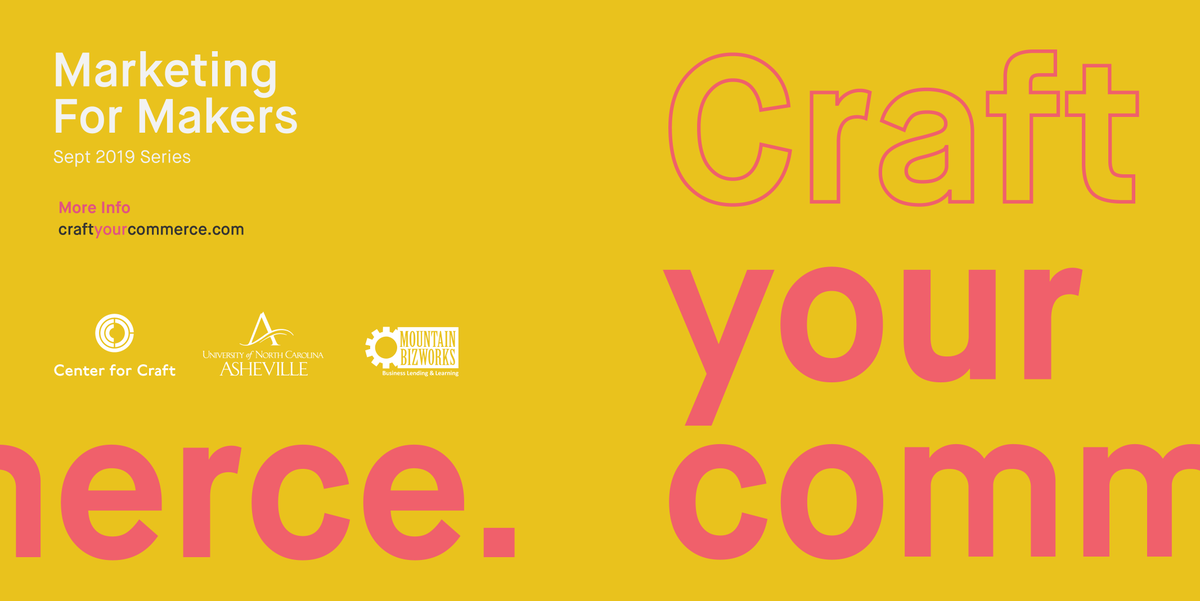 JBMediaGroupLLC's tweet photo. Hey makers and creative entrepreneurs! #CraftYourCommerce is back with the “Marketing for Makers” Workshop Series, including @SarahDBenoit 's social media workshop happening 9/18. Use code 4craft19 for 15% off! Details here: https://t.co/SYqqst2Cvn https://t.co/Nx8p3HgMZT
