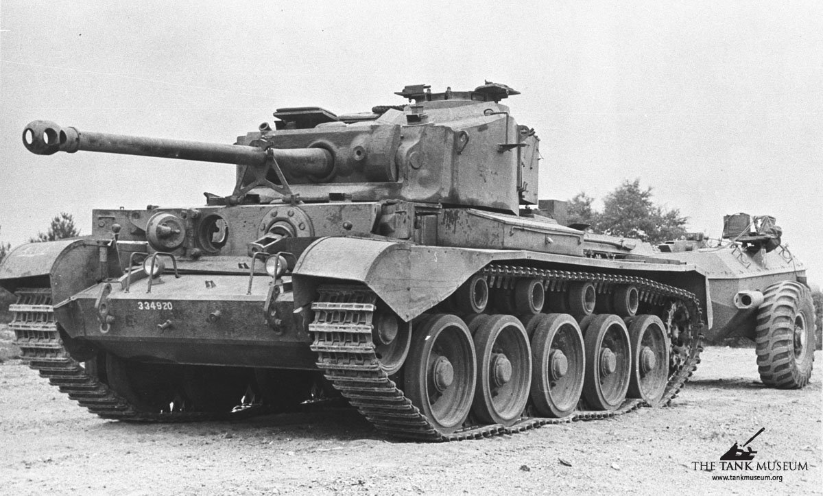 TankMuseum's tweet photo. The only known photograph of the Comet Crocodile - a faster &amp; more modern tank than the Churchill. Ultimately, “while crossing half-timbered trench against 26” step” at 8mph the trailer was torn away from the Comet. This damaged its tyres &amp; broke the axle. https://t.co/j0aoIzL9bQ https://t.co/sykKSLq12k