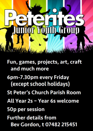 HorburyBridgeAc's tweet photo. .@horburychurch runs a youth club for children in Year2-6 each Friday evening. Pop along to make new friends and join in their activities. #Peterites https://t.co/xZZxizxMWi