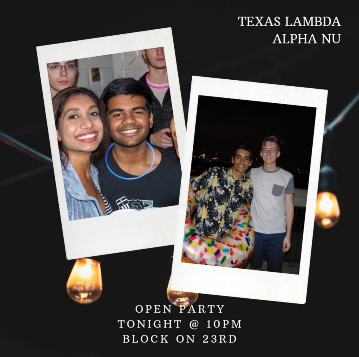 LambdaAlphaNu's tweet image. what if ... we went ✈️ to LAN's free open party 🎉🎊 tonight at the Block on 23rd Rooftop 🥺🥺 haha jk..... unless ?