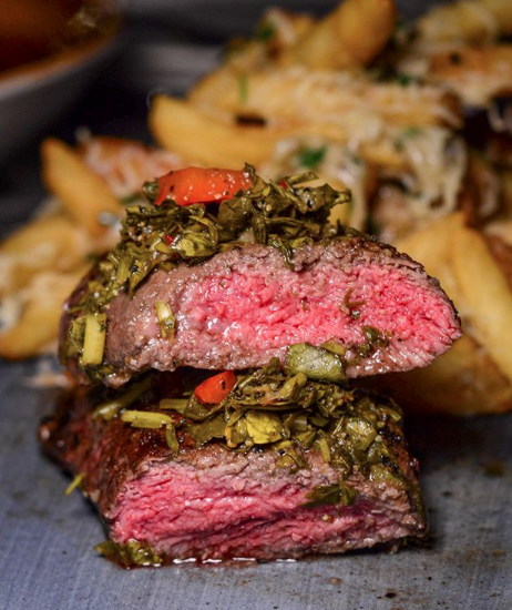 Steak Frites: 10 oz Sirloin, Chimichurri, Garlic Parmesan Fries, Truffle Aioli 👏🏻

Thanks for the 📸 from <a href="/mixeats/">mixeats</a> via: Instagram