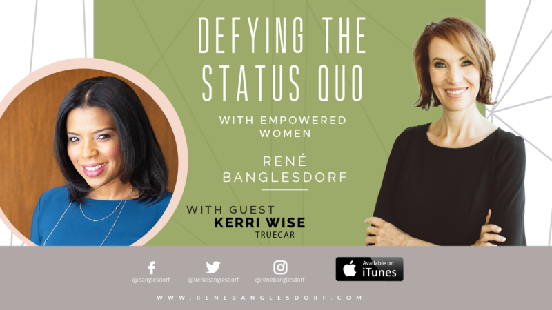 ReneBanglesdorf's tweet photo. Check out the latest episode on my podcast, Defying The Status Quo! Listen as I talk with Kerri Wise, VP of Industry Relations &amp; Education at TrueCar, about facing your fears! https://t.co/guYqeMKAyQ @LisaCCopeland @kkwise11 #defyingthestatusquo #womeninbusiness #facingfears https://t.co/X77ZY1BnEM