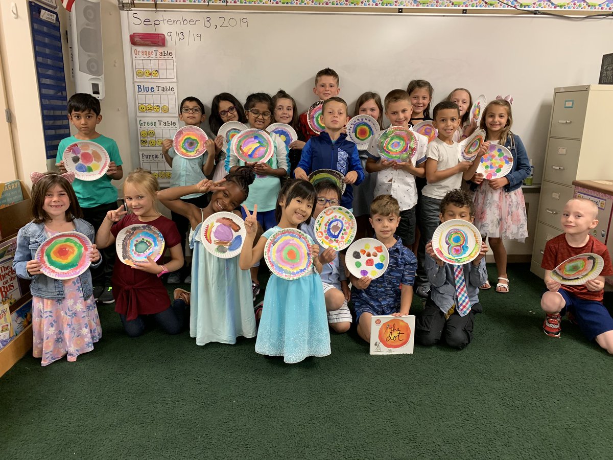 “Make your mark...and see where it takes you!” We loved being creative and applying our growth mindset for International Dot Day today! #DotDay <a href="/FVFoxes/">Foxford🦊</a>
