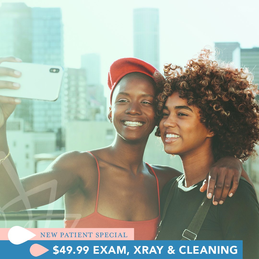 Happy National Dental Hygiene Month! Celebrate by checking out our new patient special! You'll receive an exam, X-ray, and cleaning for only $49.99. You may even receive a referral bonus for yourself. #dentist #thakker