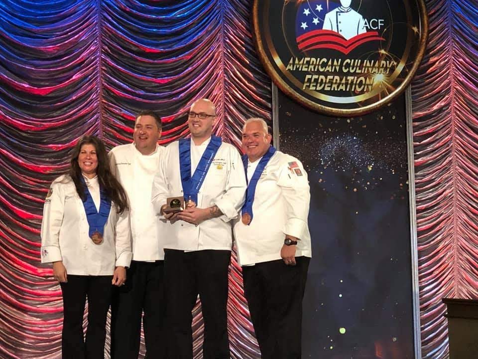 WelbiltInc's tweet photo. Congratulations to our Corp Executive Chef, Andy Coniglio for acheiving Chef of the Year Award, Tampa Bay at the @acfchefs Chapter Awards Banquet! Special Thanks to the @ACFTampaBay for this great honor. #ChefLife #WelbiltChefs #CulinaryAwards #ChefAwards https://t.co/KjW1CPKc0H https://t.co/vcsLIwa0vy