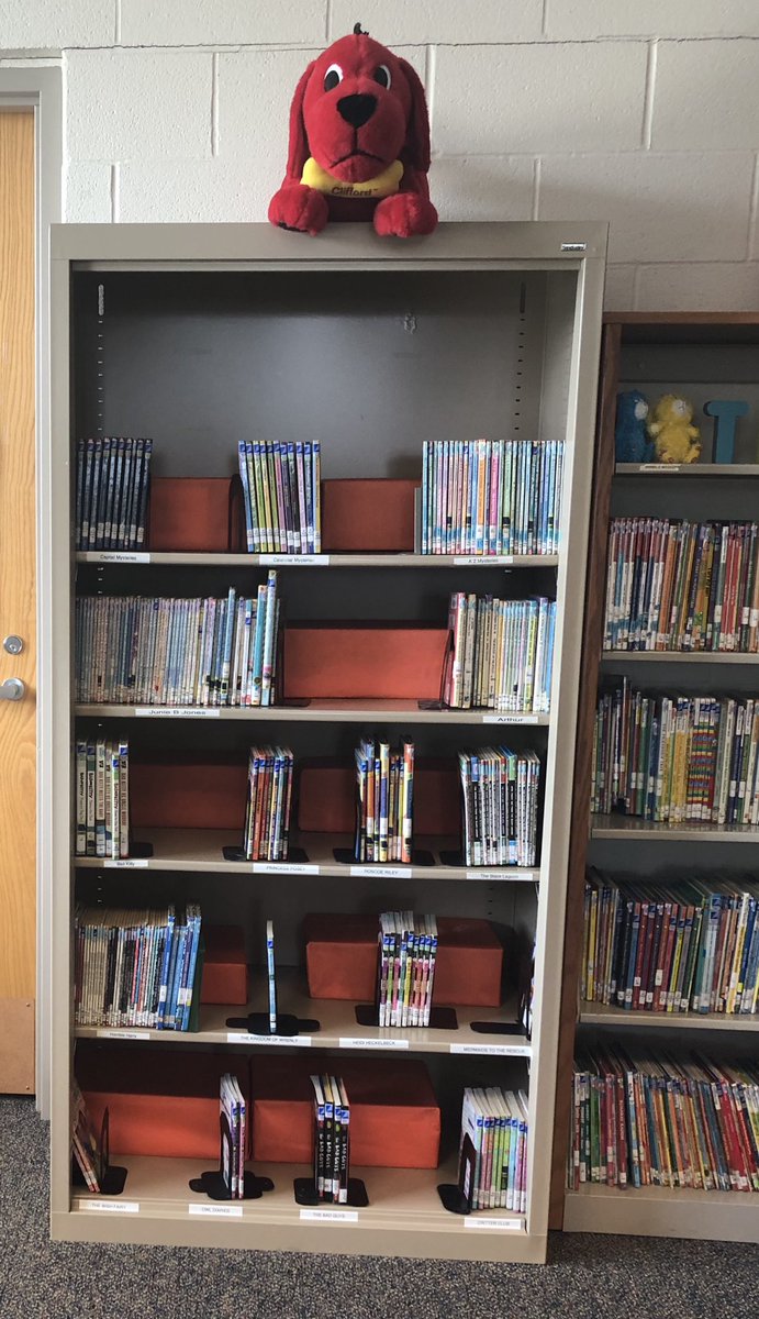 jen_schlund's tweet image. New shelf in the library is giving more room for popular series of books to be separated and easily shopped!  Kiddos were so excited today!!  @matt_gaugler @KristenCottrel5 @AngelaWojtecki #nordoniaschoolsrock #ledgeviewrocks #ledgeviewlibrary
