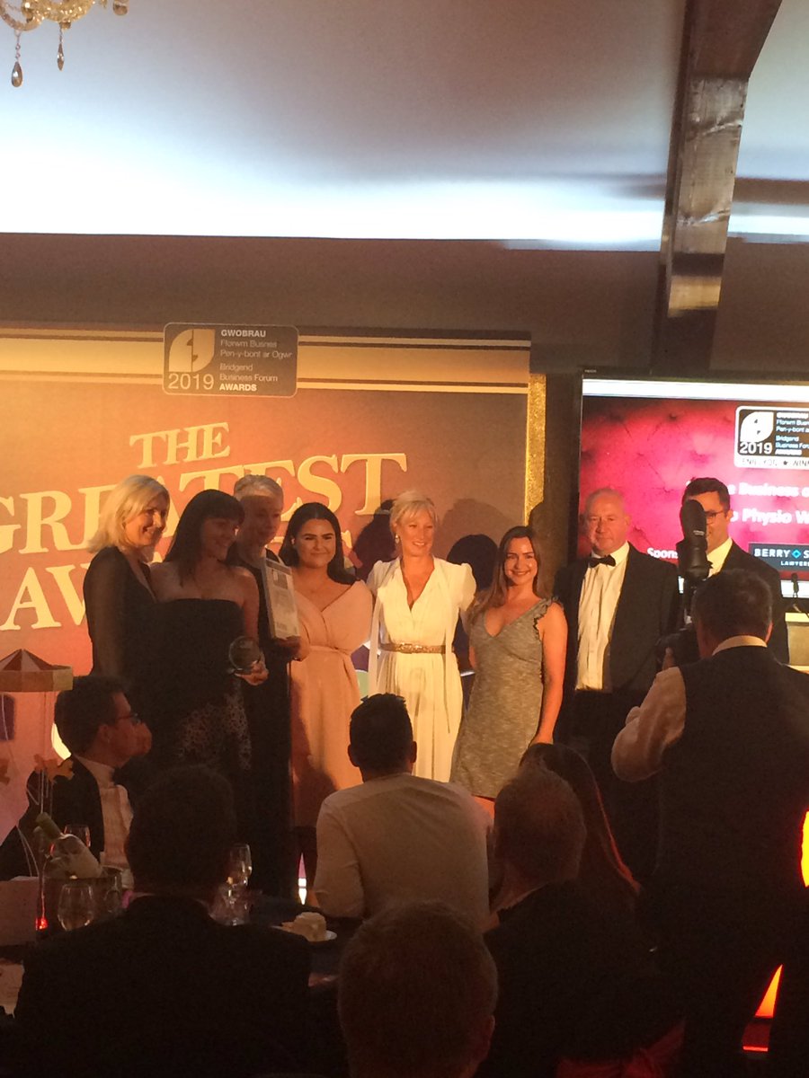 Well done to <a href="/neurophysiowale/">Neuro Physio Wales</a> on winning
#service #business of the year! #BBFAwards