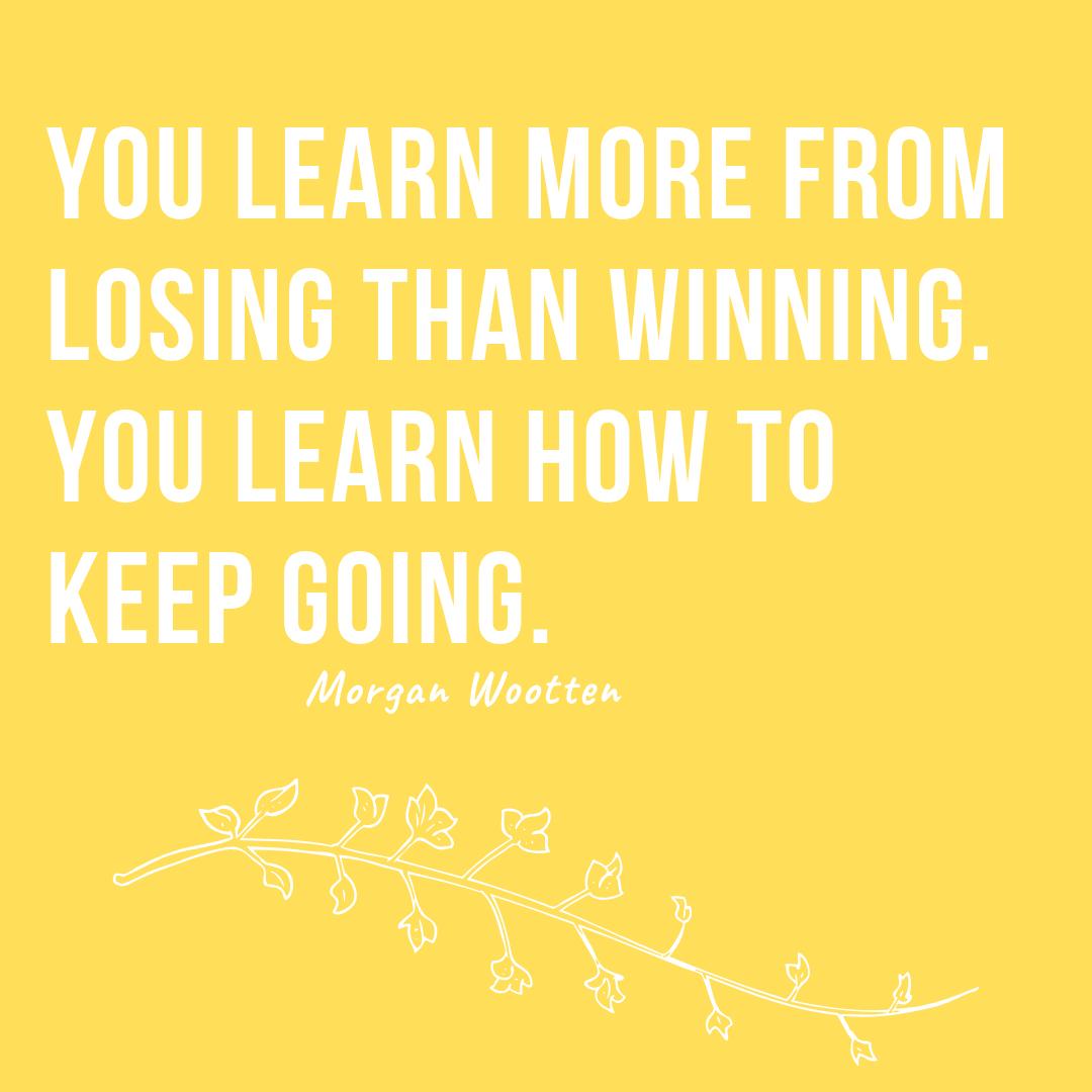 If you needed a sign to keep going, this is it!