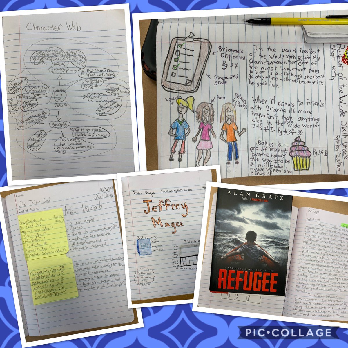 BGallagherMSS's tweet image. I’m so impressed with my students’ first Reader’s Notebook entries of the school year! Character analysis, symbols, important vocabulary, and comparative entries are just a few to name! I’m so excited for this school year! #howellreads