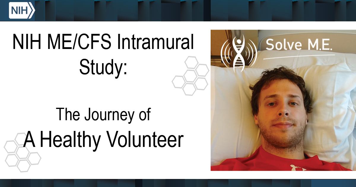 PlzSolveCFS's tweet photo. This intramural study is a deep phenotype & bio-sample collection from #pwME & Healthy Controls. Gabe is a 26-year-old PhD student who has generously given up his time to be a healthy control for the @NIH inpatient study on ME/CFS. Day 3. #MECFS #healthycontrols https://t.co/hTng3UZEmG