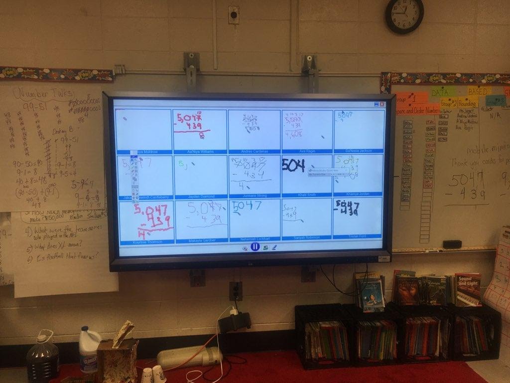 MimioInAction's tweet photo. This teacher is using the Quick Collaboration feature in #MimioStudioNotebook to enhance her instruction with the students. Great things are taking place at Church Street ES in CCPS! #MimioInAction #EosEdu #Boxlight @CCPSNews @CCPSEdTech https://t.co/KKS7ZZgfmZ