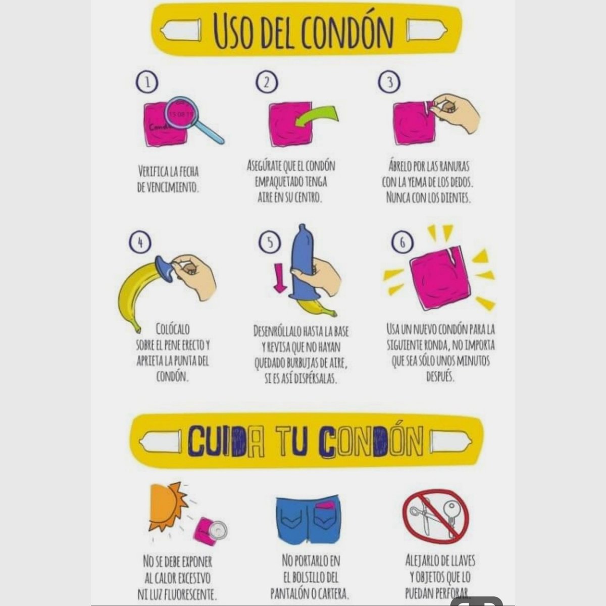 Agael1915's tweet photo. Feliz fin de semana a todos! Usa y cuida tu #condón asegura tu #pasión! 

La #educación es #prevención 
#condón #salud https://t.co/gvnxvXZL05