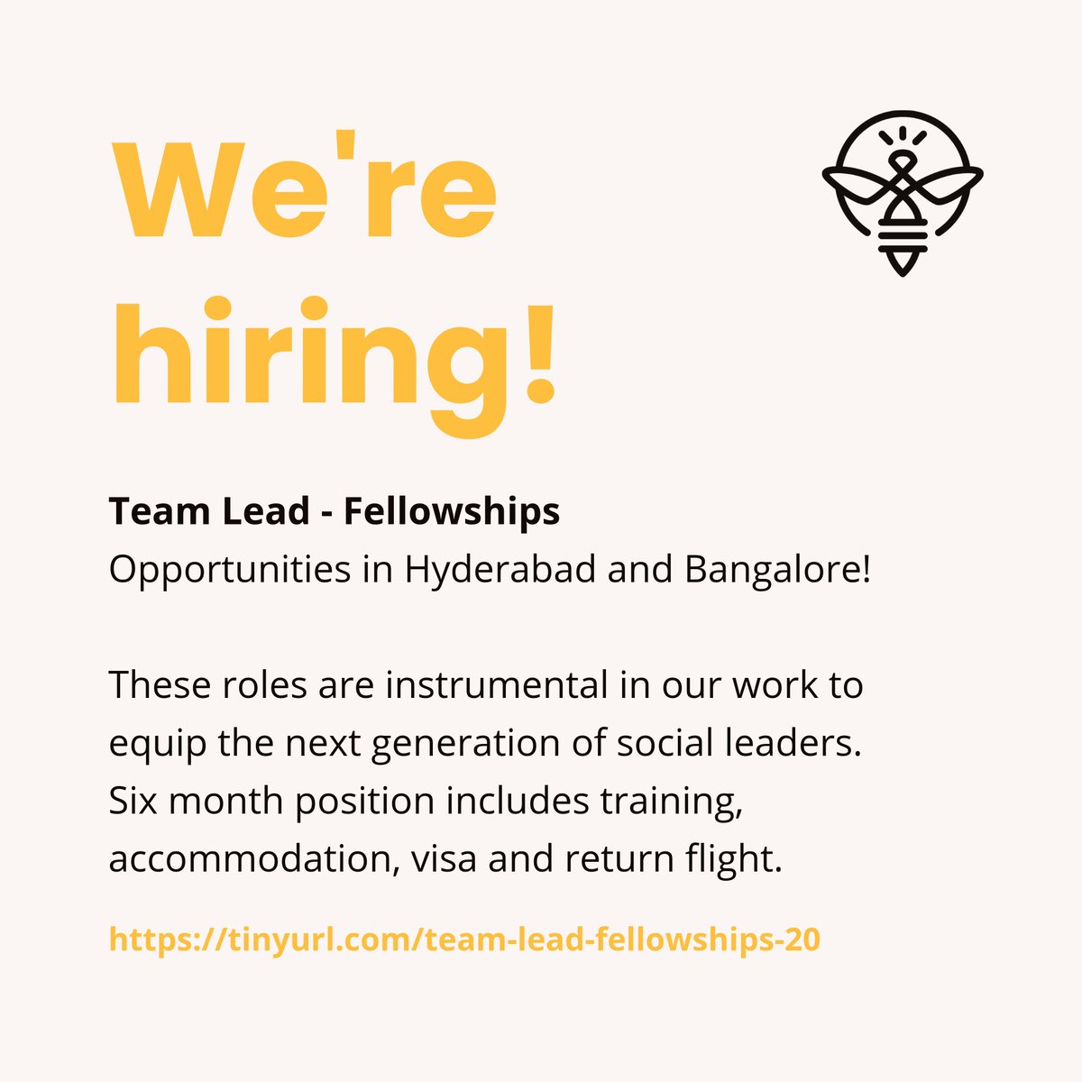 PollinateEnergy's tweet photo. WORK WITH US! Become a core part of our amazing Programs Team and lead fellowships in Hyderabad or Bangalore.
https://t.co/5Zo3gJo5Gj
#pollinategroup #dreamjob #programcoordinator #programleader #Bangalore #Hyderabad #IndiaJobs #hiring #jobs https://t.co/exUuCmCmVJ