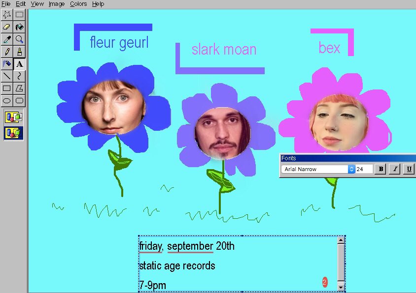 FleurGeurl's tweet photo. I’ve got a show in Asheville next Friday!!! It’s an early show at Static Age with these lovely people. Show starts at 7!!!! And I mean it!!! Don’t be silly and show up late! 😤👊🏻 https://t.co/07T7RIeSVS