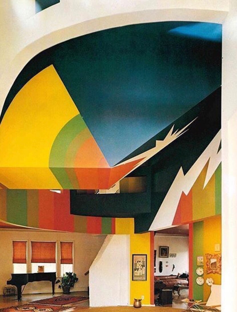 Murray House by Charles Moore, Cambridge, MA, 1969... Supergraphics by Mary Ann Rummey-Image via  @gys44