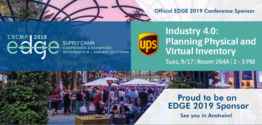 If you’re going to #CSCMPEdge next week, don’t miss our session with <a href="/UPS/">UPS</a> on 9/17 from 2-3. Daryl Slaght from UPS and our COO Pat McCusker will discuss the future of #supplychains and #digitalmanufacturing. #inventory #4IR #cscmp bit.ly/upsedge