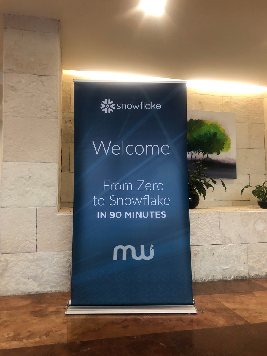 Mighty_Wizards's tweet photo. ¡Ya dio inicio el #taller Zero to Snowflake! https://t.co/OqbW0LvINa