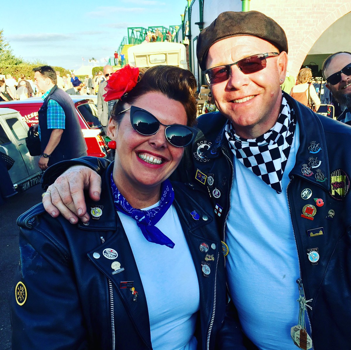 Another year at #GoodwoodRevival #rockers #bikers #vintage thanks #bettyssalon