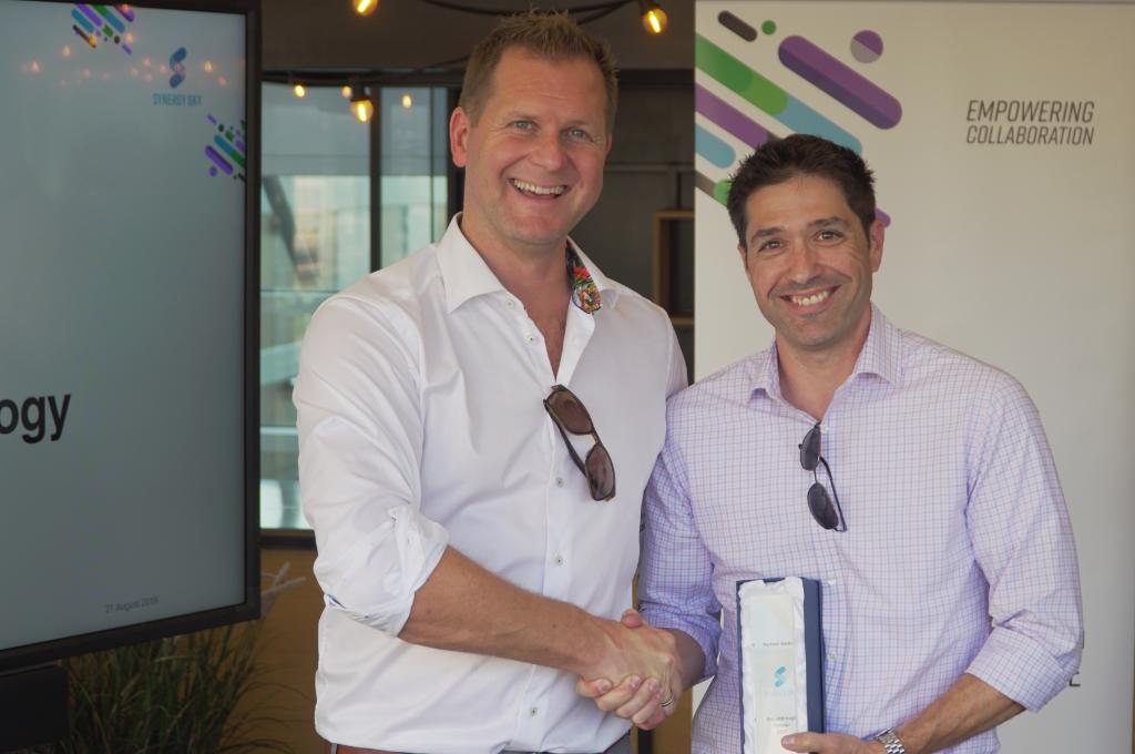 wwt_inc's tweet photo. WWT's @brandonechele recently traveled to Oslo, Norway to accept the Breakthrough Partner of 2019 Award at the first @SynergySKY International Partner Summit. Here's a bit about how we work with Synergy Sky: https://t.co/S52KIKkEuV https://t.co/vlbrifd0Be