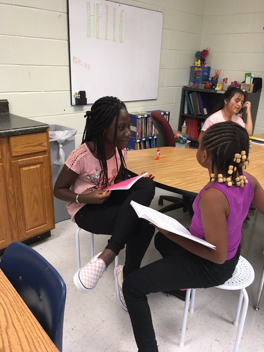 MsERichardson's tweet photo. Doing some Timed-Pair-Share to learn what kind of game show we would each create. #WeRUNasONE #oneCCPS #Kagan #journaling https://t.co/kPpOJMCuyh
