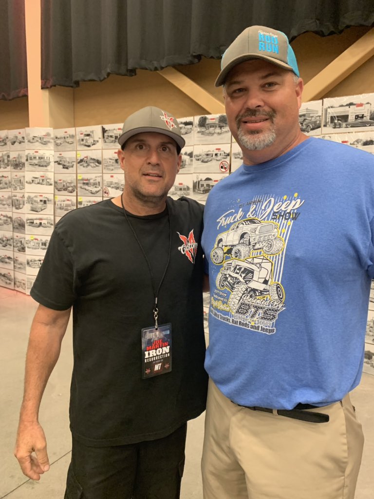 C2K2D1's tweet image. Just met Joe from iron resurrection #coolguy #rodrun