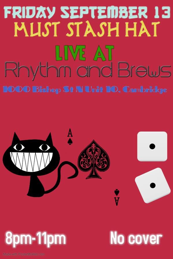 TONIGHT! #rhythmandbrews #cambridge 8-11