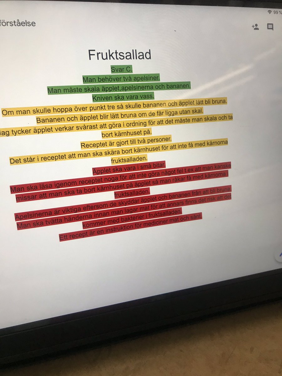 Jossanna's tweet photo. Läsförståelse på med klass #3abrun idag. De var så duktiga och jag blev så imponerad! #runbacka https://t.co/xYyovx4thj