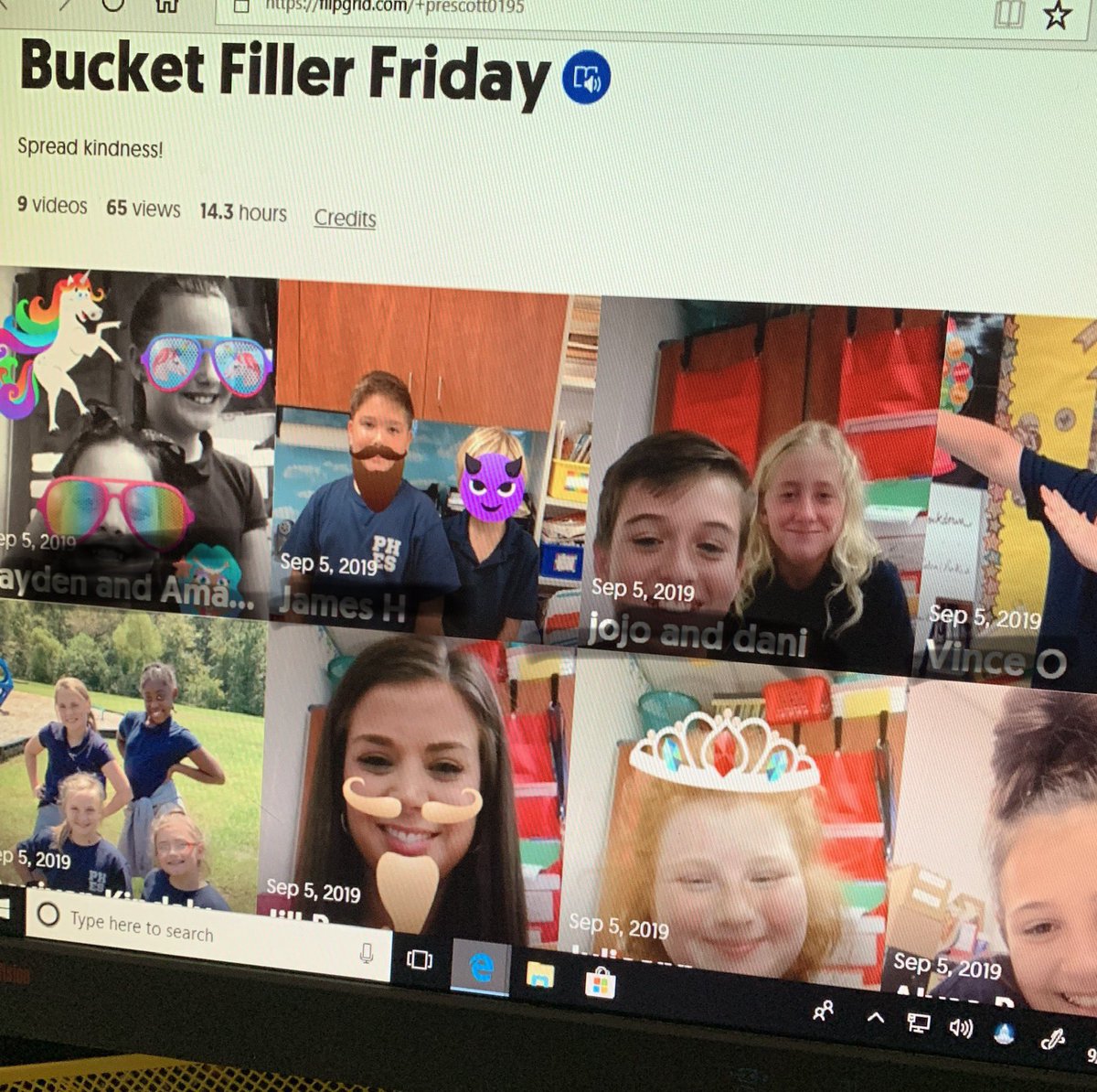 Happy #FlipgridFriday Bucketfillers have never been so much fun with our first mixed tape! @Flipgrid  <a href="/PearlHaskew/">Pearl Haskew</a> @empowermcpss