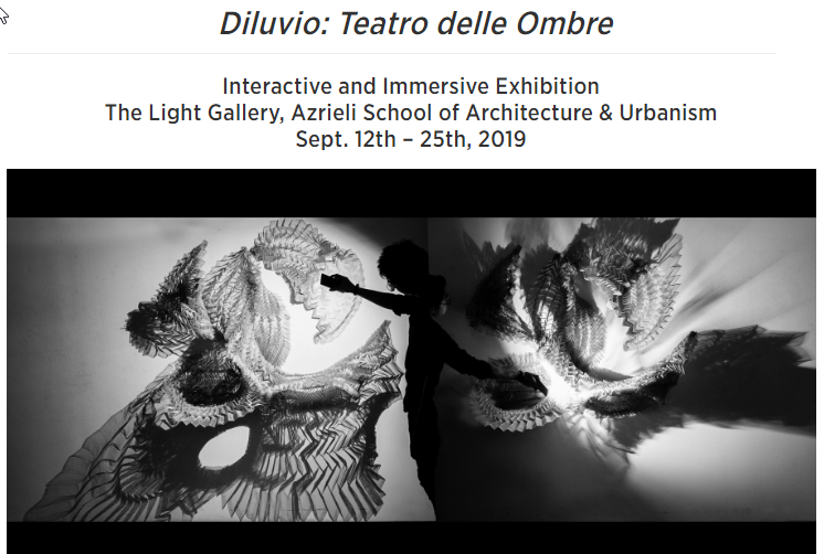 baezmanuel's tweet photo. Sept 16-6PM. Invitation to Diluvio: Teatro delle Ombre (Deluge: Theatre of Shadows). An interactive and immersive experience offered through a flood of self-activated shadows, evoking and triggering the captivating theatre of the mind. https://t.co/RdKgglVu8G @CU_Leonardo2019 https://t.co/xR9P11NUb9